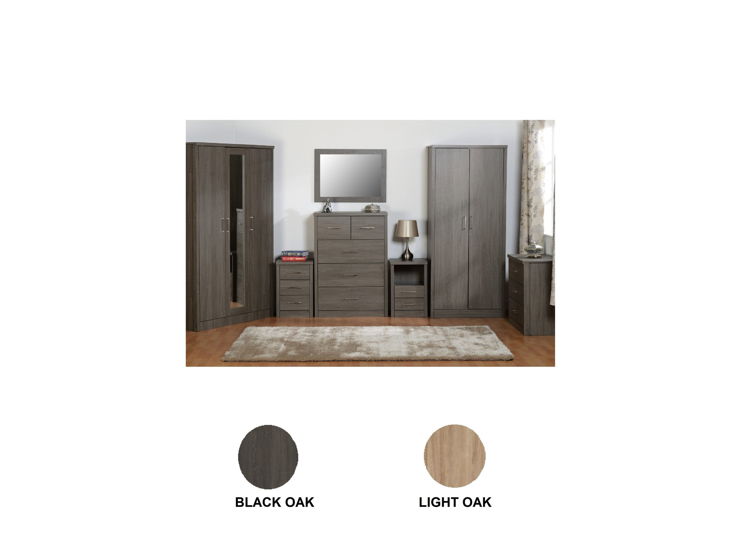 Premium 3 Drawer Desk/Dressing Table & Stool - Image 2