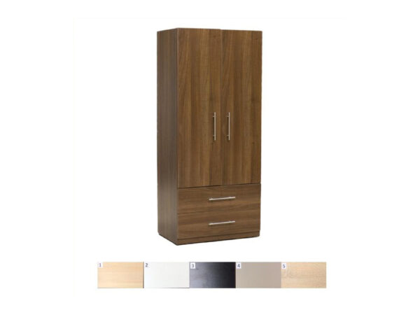 2 Door Wardrobe + 2 Draw