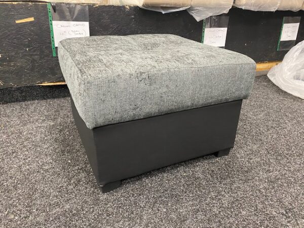 Footstool with storage Fabric Crystal - (Clearance)