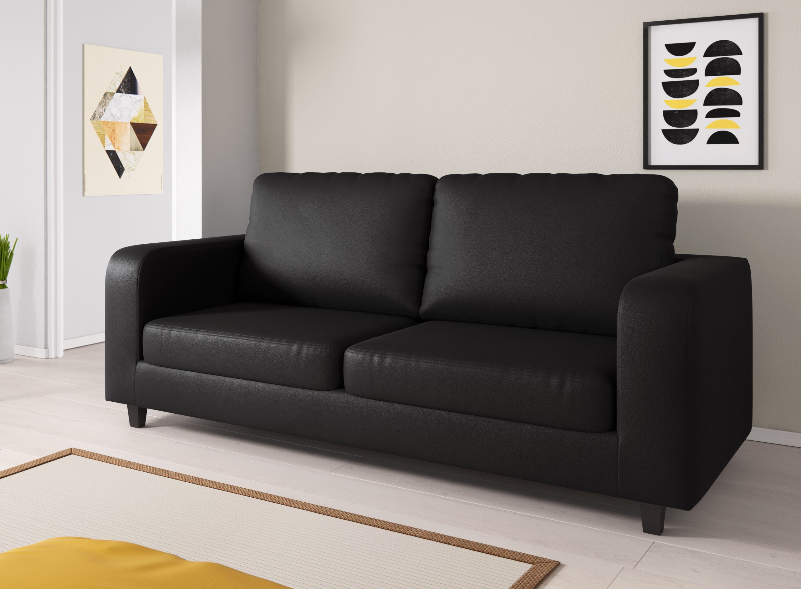 Box Sofas - Grey Fabric (NEW STYLE) - Image 4