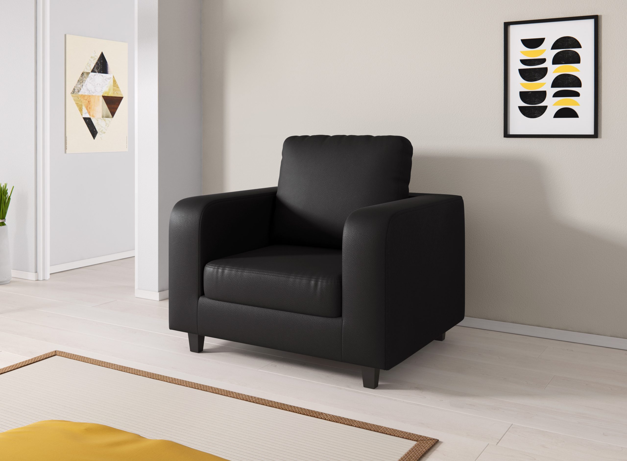 Box Sofas - Grey Fabric (NEW STYLE) - Image 7